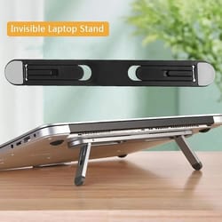universal foldable laptop riser stand for improved cooling and ergonomics