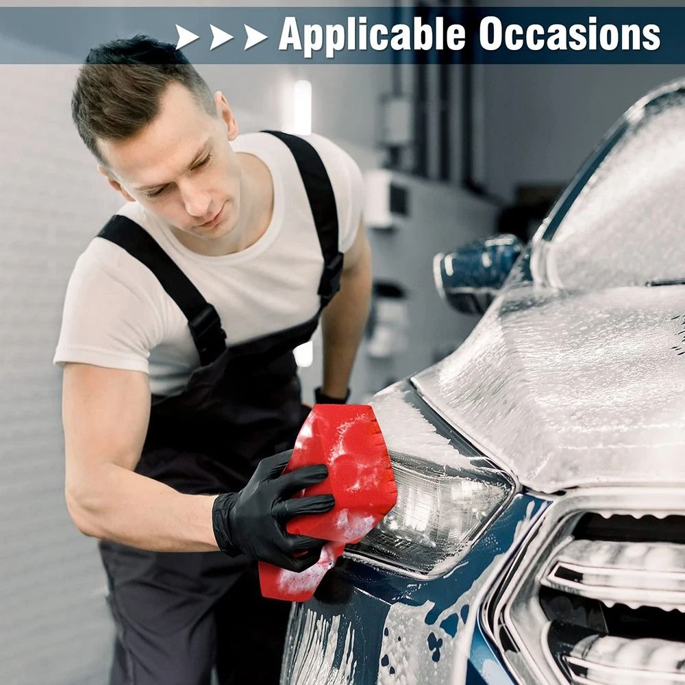 Large CrossCut Super Absorbent Car Wash Sponge With Easy Grip Foam 5