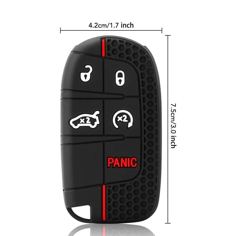 Silicone Car Key Cover Case For Dodge Ram Charger Journey Key Fob 5