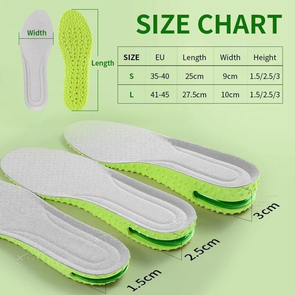 Height Increase Insoles With Air Cushion Shock Absorption For Men And Women 3