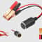 12V Pure Copper Car Battery Clip Adapter For Cigarette Lighter Socket 0