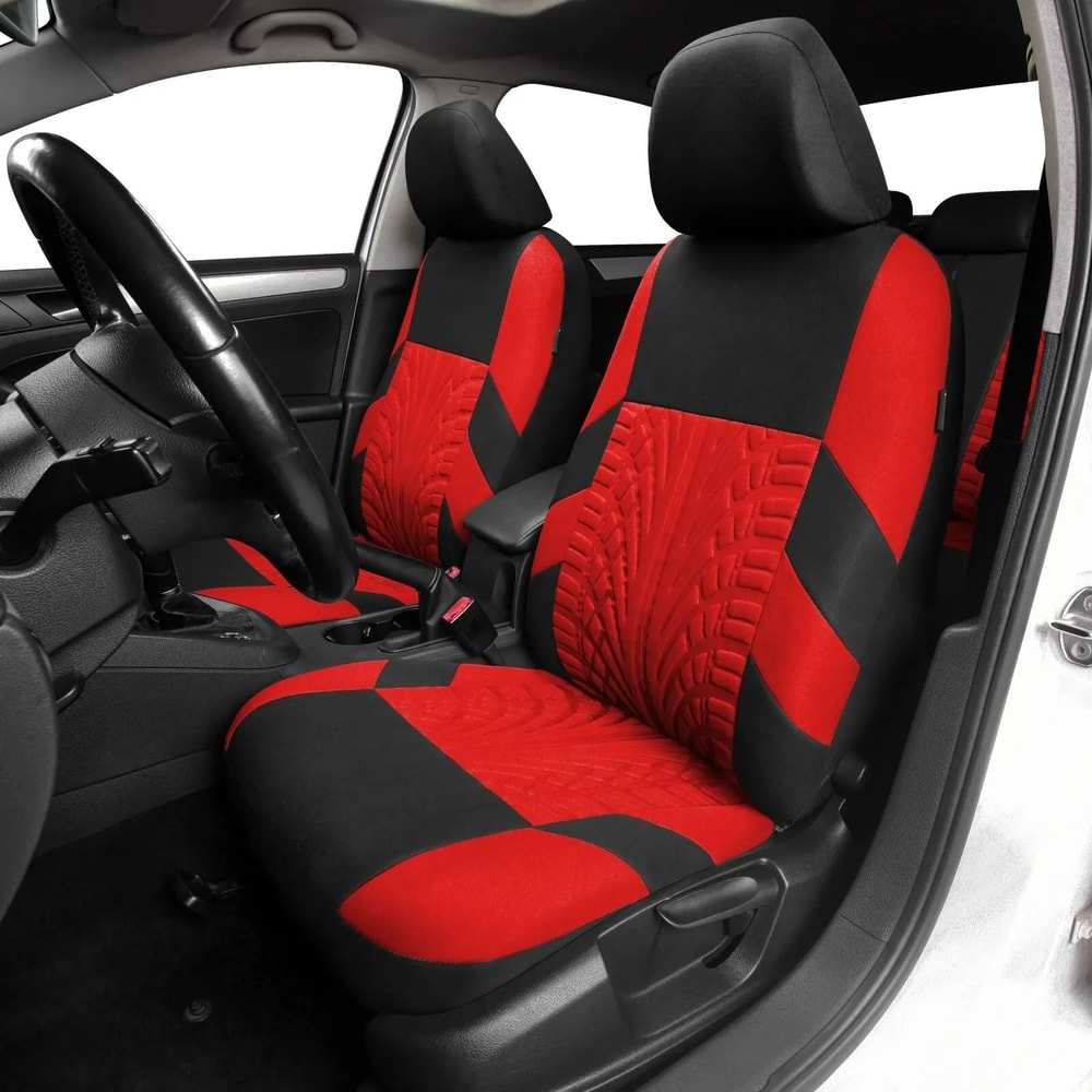 Universal Cloth Car Seat Covers Full Set For Front And Rear Seats 3