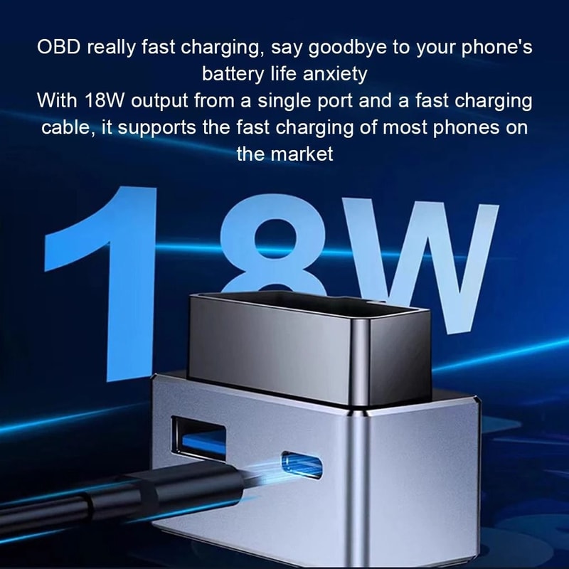 OBD2 USB C Charging Splitter Adapter For Tesla Model 3 And Model Y 1