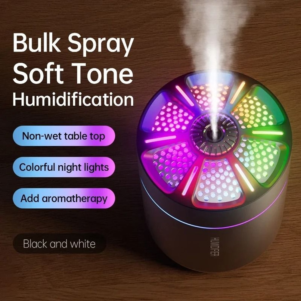 180ML Portable Air Humidifier And Aromatherapy Diffuser With Colorful Lights 5