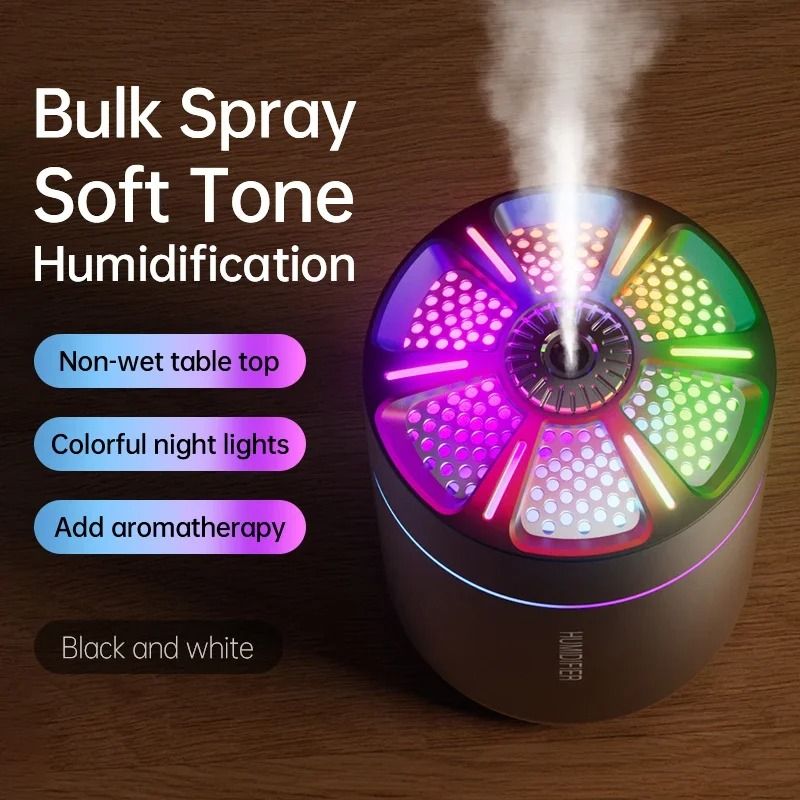 180ML Portable Air Humidifier And Aromatherapy Diffuser With Colorful Lights 5