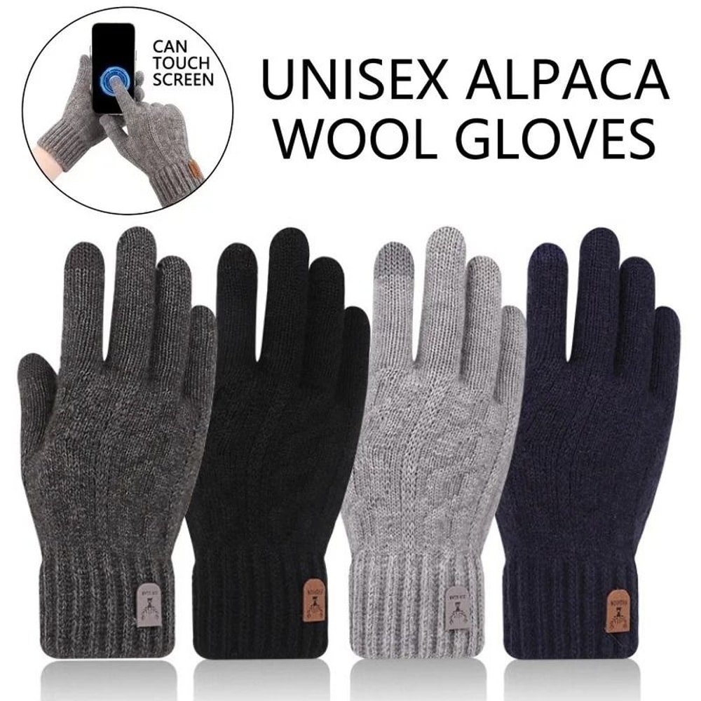 Winter Warm Touchscreen Knit Gloves Unisex For Travel Cycling And Sports 0