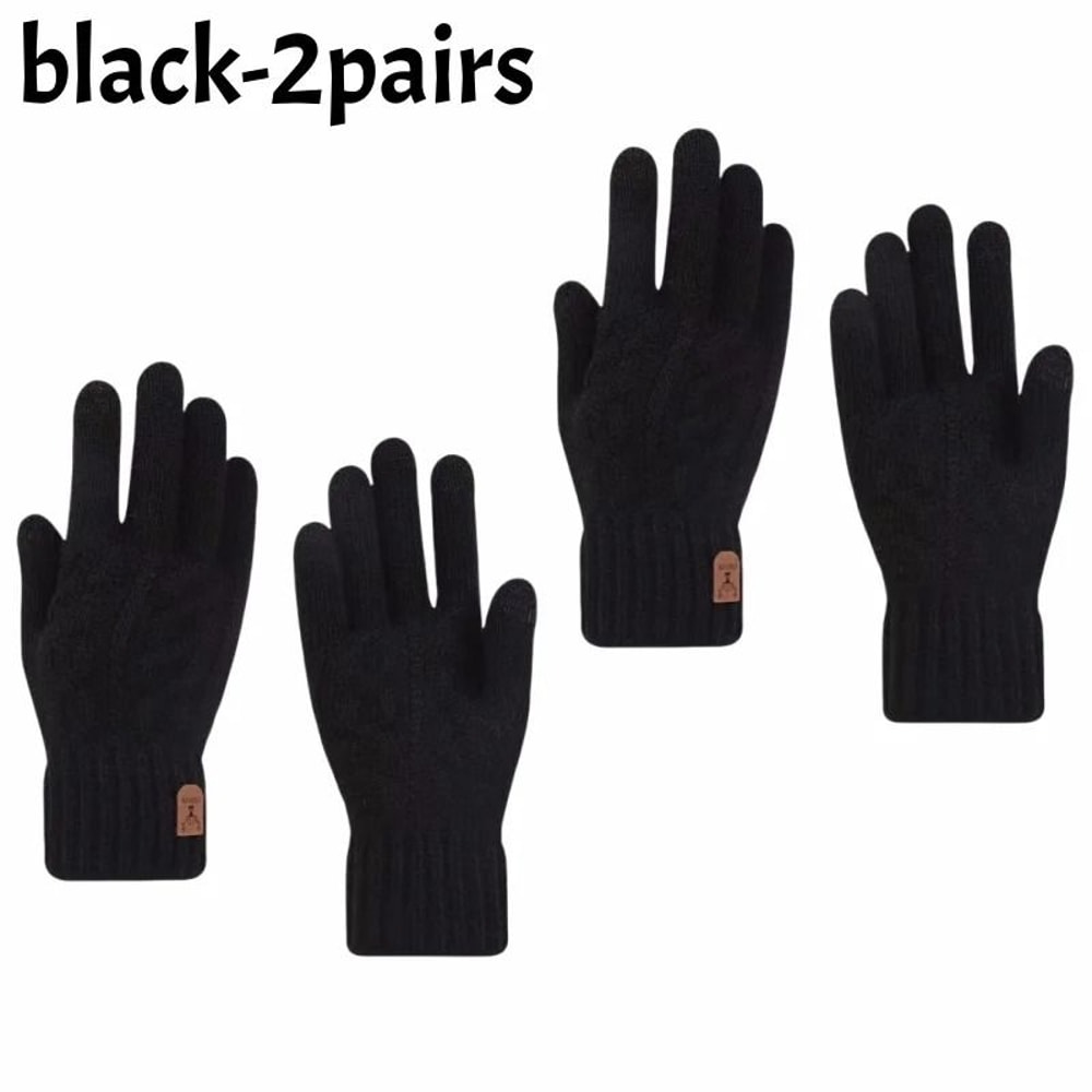 Winter Warm Touchscreen Knit Gloves Unisex For Travel Cycling And Sports 11