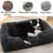 Square Plush Dog Bed Thickened Winter Pet Bed With Removable Mat 2