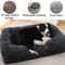 Square Plush Dog Bed Thickened Winter Pet Bed With Removable Mat 2