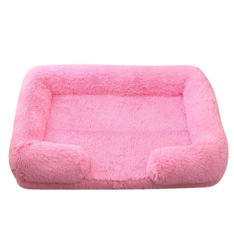 Square Plush Dog Bed Thickened Winter Pet Bed With Removable Mat 8