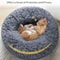 Round Plush Pet Bed For Dogs And Cats Winter Warm Sleeping Cushion 1