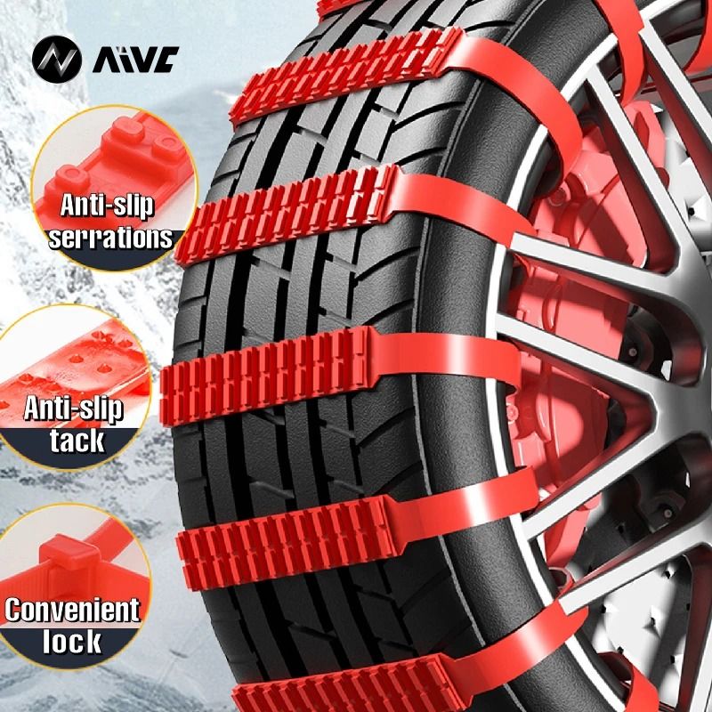 AntiSkid Snow Chains For Car And Motorcycle Wheels Universal Winter AntiSlip Emergency Traction Cha 5