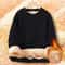 Mens Winter Warm Fleece Lined Thermal Pullover Shirt Crew Neck Long Sleeve Basic Sweatshirt 1