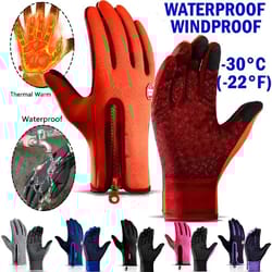 winter touchscreen cycling gloves warm windproof non slip sports gloves for men and women