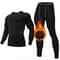 Men Winter Warm Fleece Thermal Underwear Set Long Sleeve Top And Pants Compression Base Layer 0