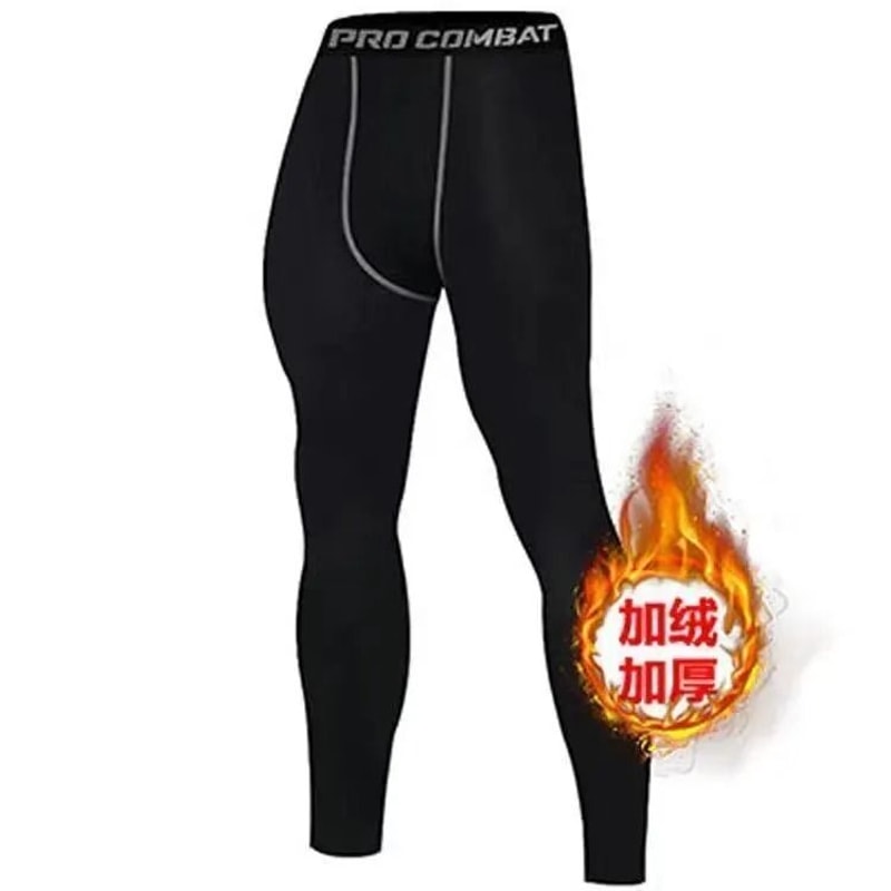 Men Winter Warm Fleece Thermal Underwear Set Long Sleeve Top And Pants Compression Base Layer 6