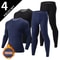 Mens Thermal Underwear Set Fleece Lined Long Sleeve Top And Pants For Autumn And Winter Comfort 10