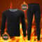 Mens Thermal Underwear Set Fleece Lined Long Sleeve Top And Pants For Autumn And Winter Comfort 1