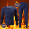 Mens Thermal Underwear Set Fleece Lined Long Sleeve Top And Pants For Autumn And Winter Comfort 2
