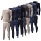 Mens Thermal Underwear Set Fleece Lined Long Sleeve Top And Pants For Autumn And Winter Comfort 5