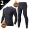 Mens Thermal Underwear Set Fleece Lined Long Sleeve Top And Pants For Autumn And Winter Comfort 6
