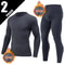Mens Thermal Underwear Set Fleece Lined Long Sleeve Top And Pants For Autumn And Winter Comfort 14