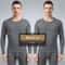 Mens Winter Thermal Underwear Set Fleece Lined Long Sleeve Top And Pants For Cold Weather Warmth 2