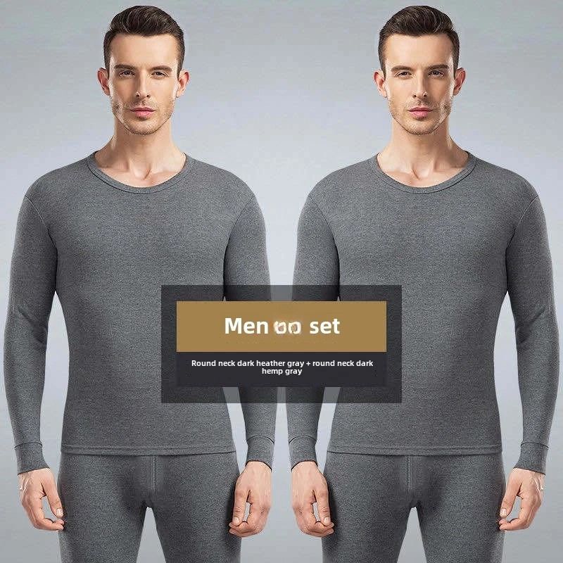 Mens Winter Thermal Underwear Set Fleece Lined Long Sleeve Top And Pants For Cold Weather Warmth 2