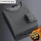 Men Plush Thermal Long Sleeve T Shirt Plus Velvet Fleece Lined Winter Base Layer Top 8