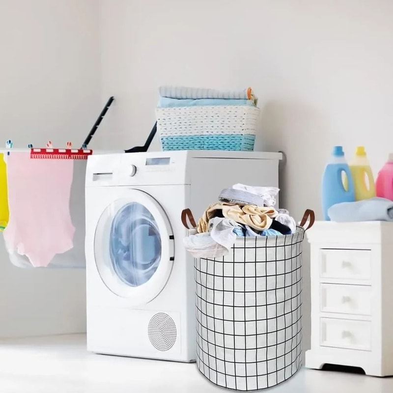 Portable Waterproof Laundry Basket For Clothes Toys And Storage 2