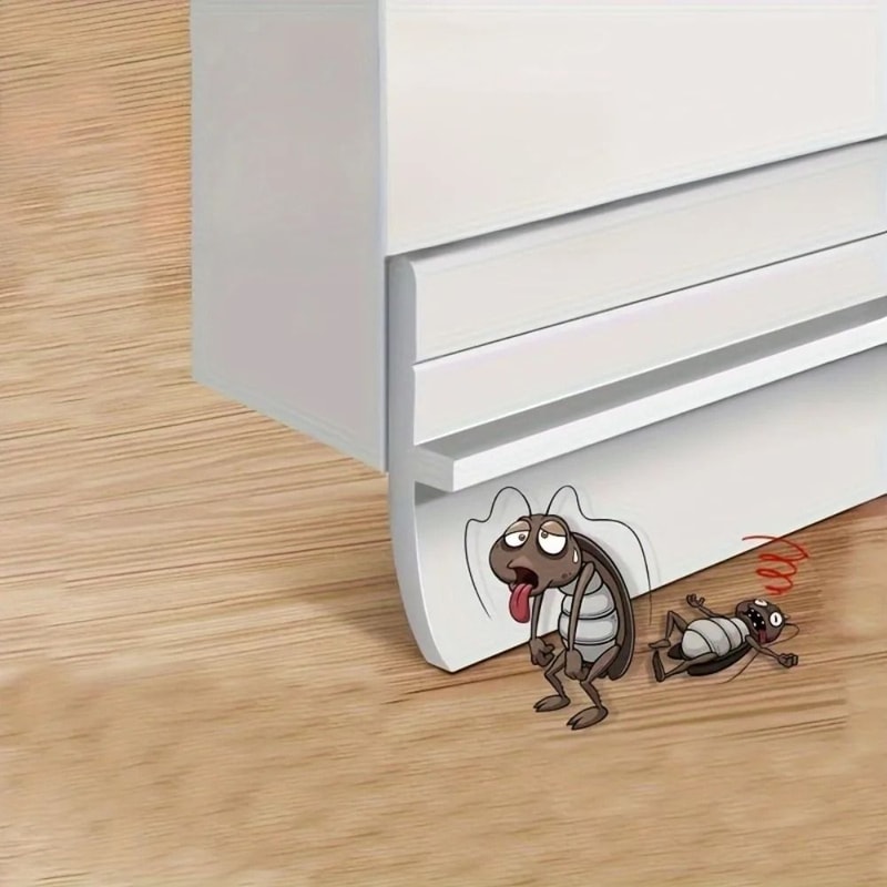 Self Adhesive PVC Door Bottom Seal Strip For Draft And Noise Blocking 2