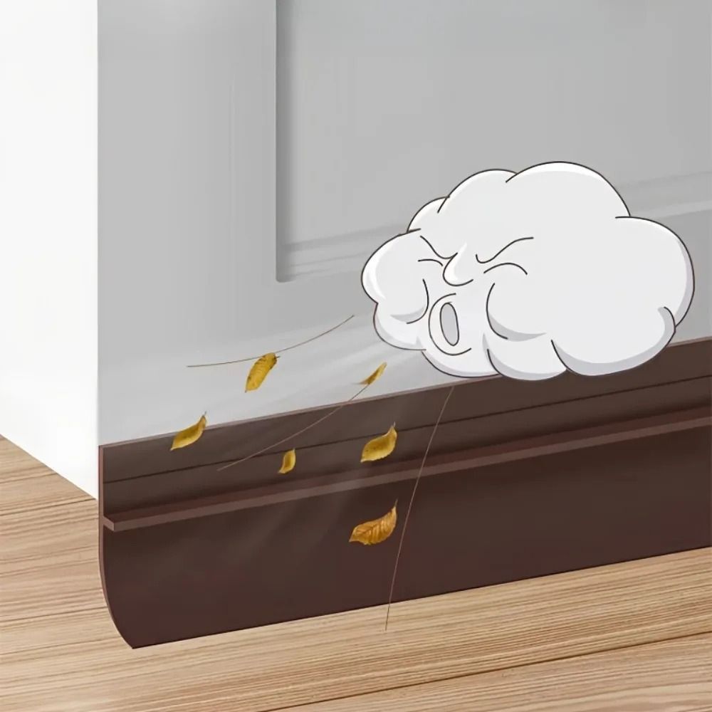 Self Adhesive PVC Door Bottom Seal Strip For Draft And Noise Blocking 3