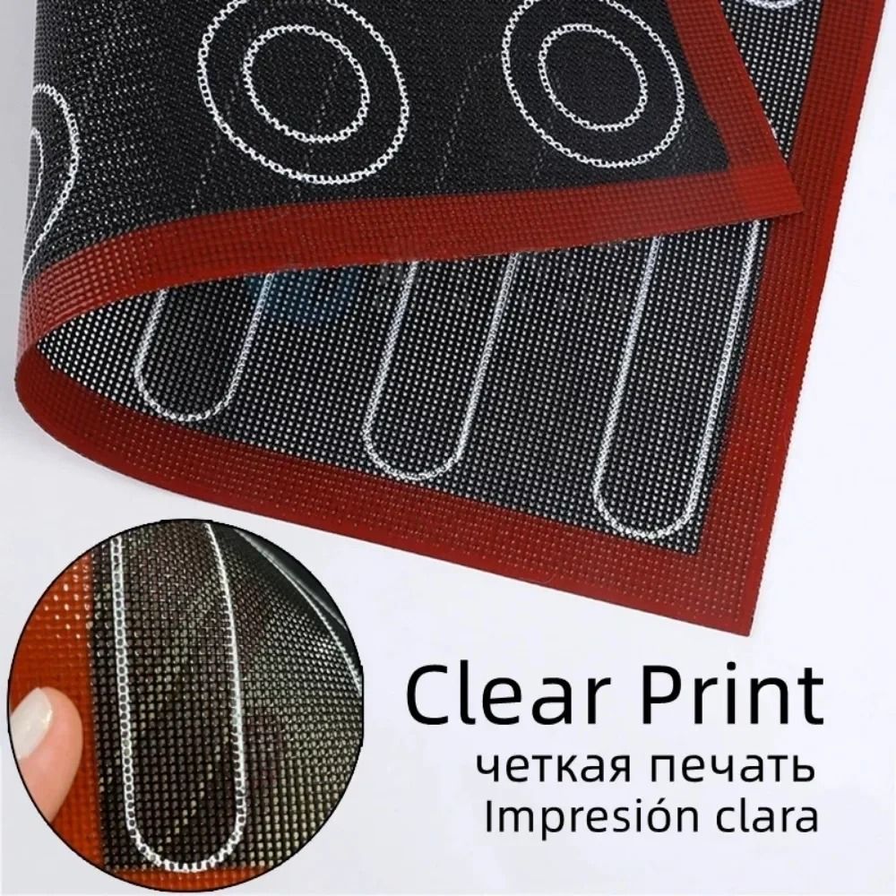 Silicone Baking Mat With Dual Sided Macaron Puff Mold 2