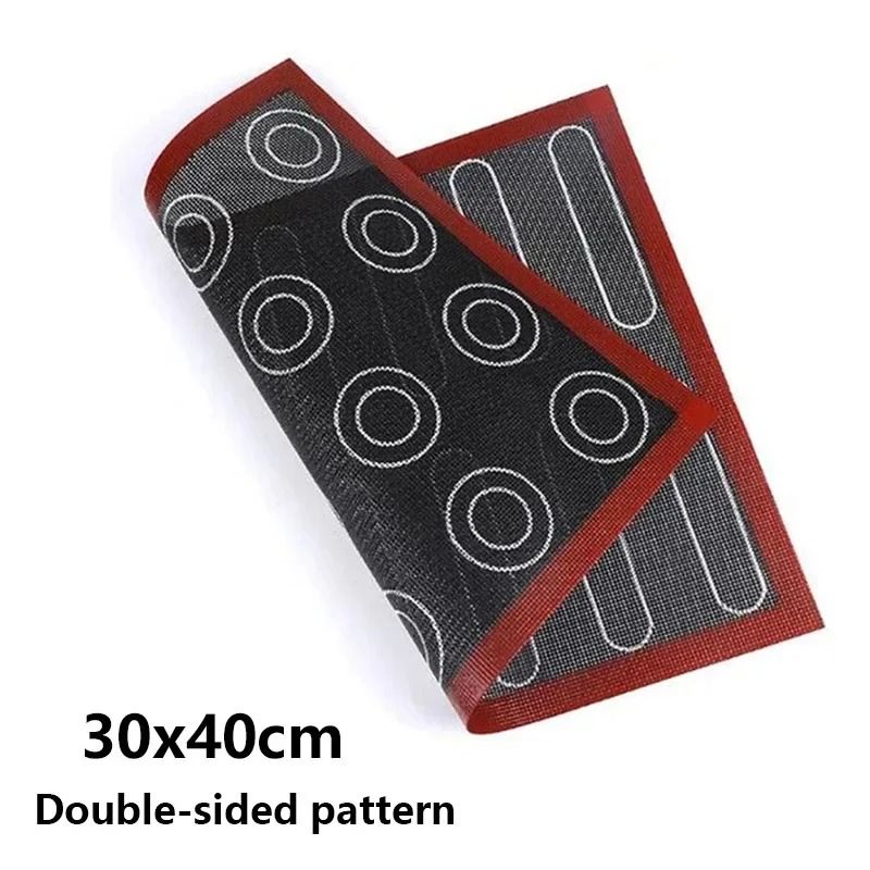 Silicone Baking Mat With Dual Sided Macaron Puff Mold 6