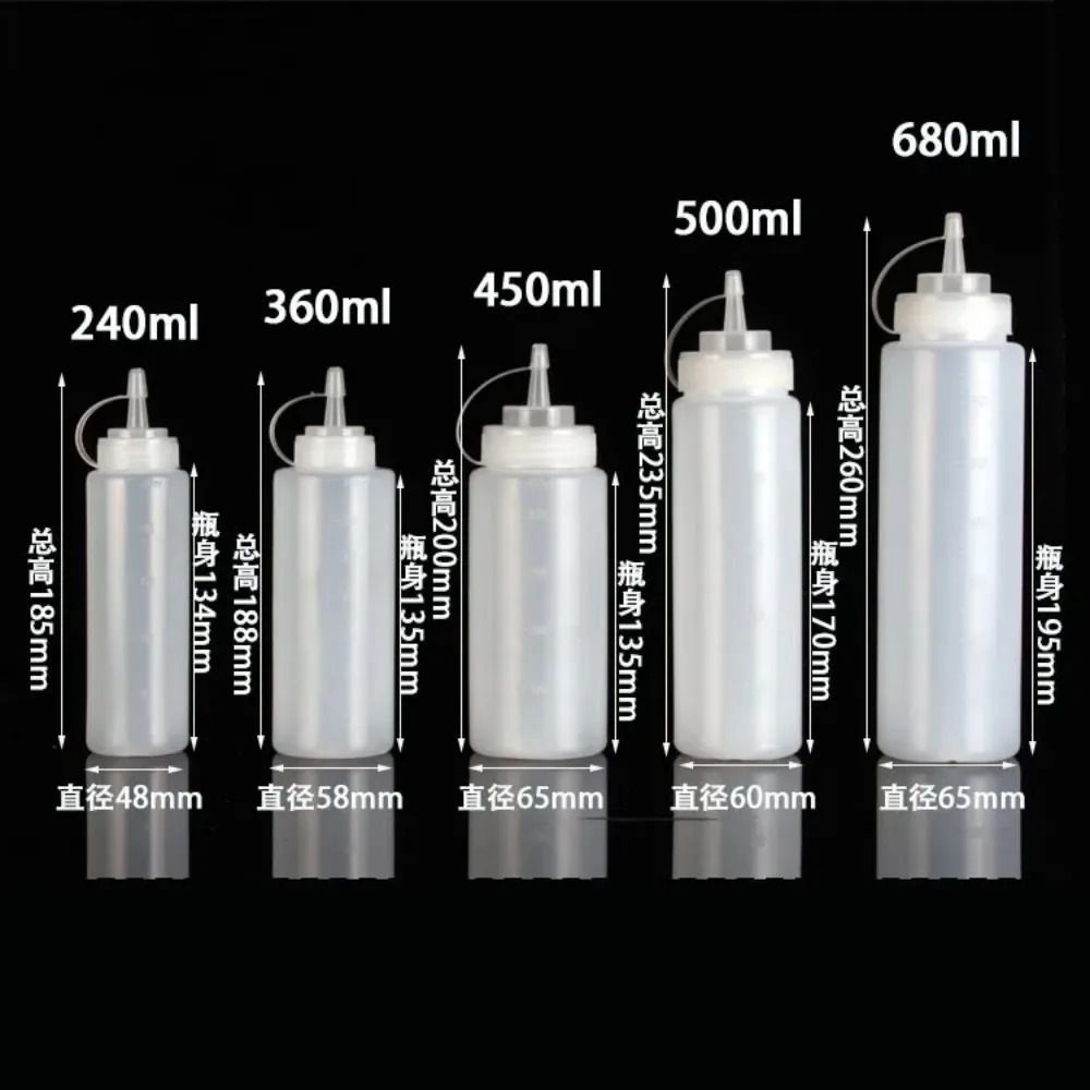 Sharp Tip Squeeze Sauce Bottle For Kitchen And Food Prep 5