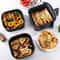 Square Silicone Air Fryer Liner Basket For 4 To 7 Quart Air Fryers 2