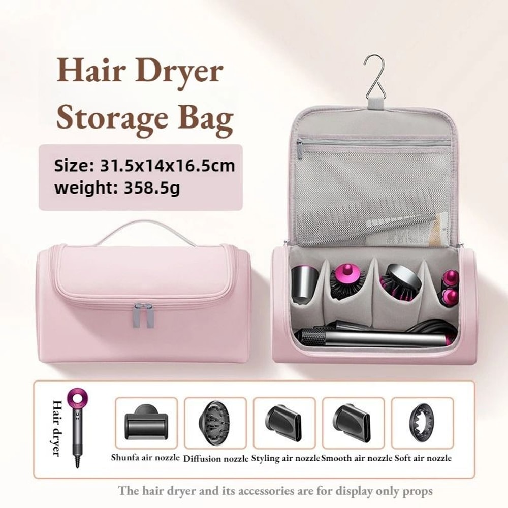 Large Capacity Hair Dryer Storage Bag Travel Organizer Case 6