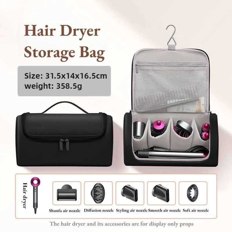 Large Capacity Hair Dryer Storage Bag Travel Organizer Case 7