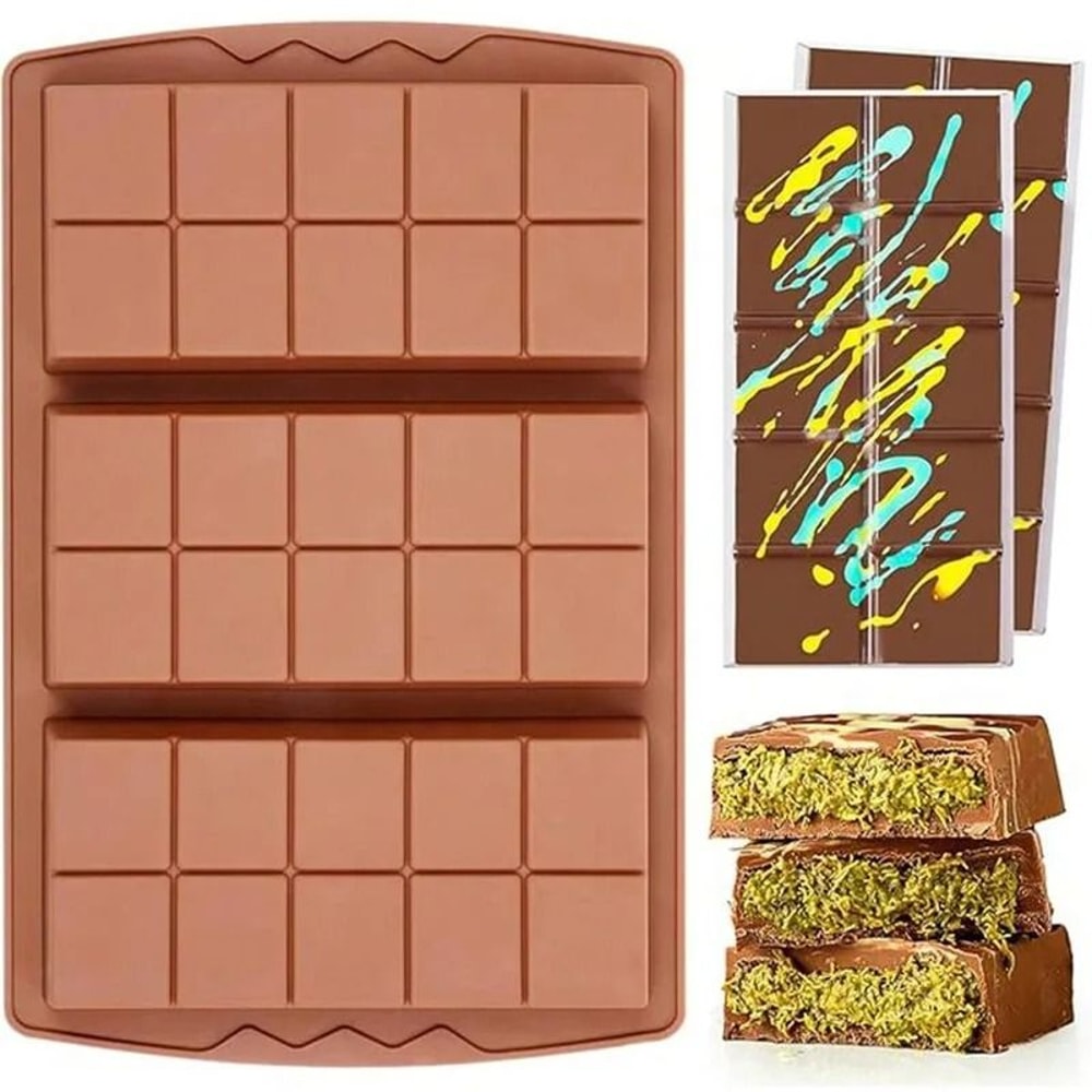 Silicone Chocolate Bar Mold Break Apart Bar Tray 0
