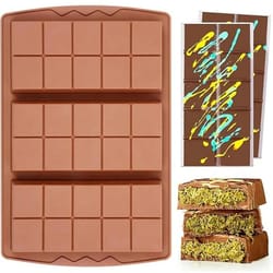 silicone chocolate bar mold break apart bar tray