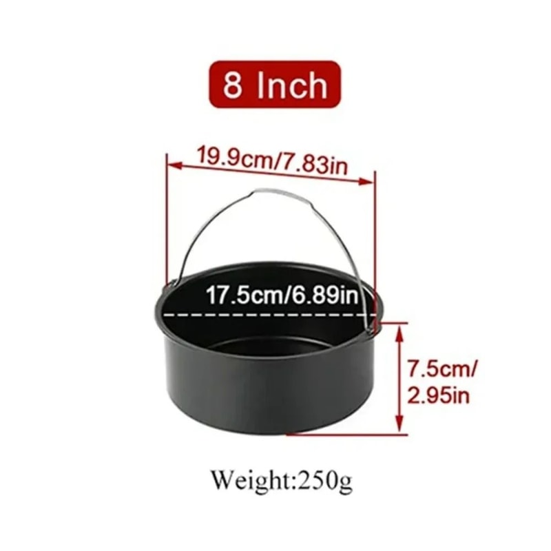 Non Stick Round Cake Pan For Air Fryer And Oven Baking 11