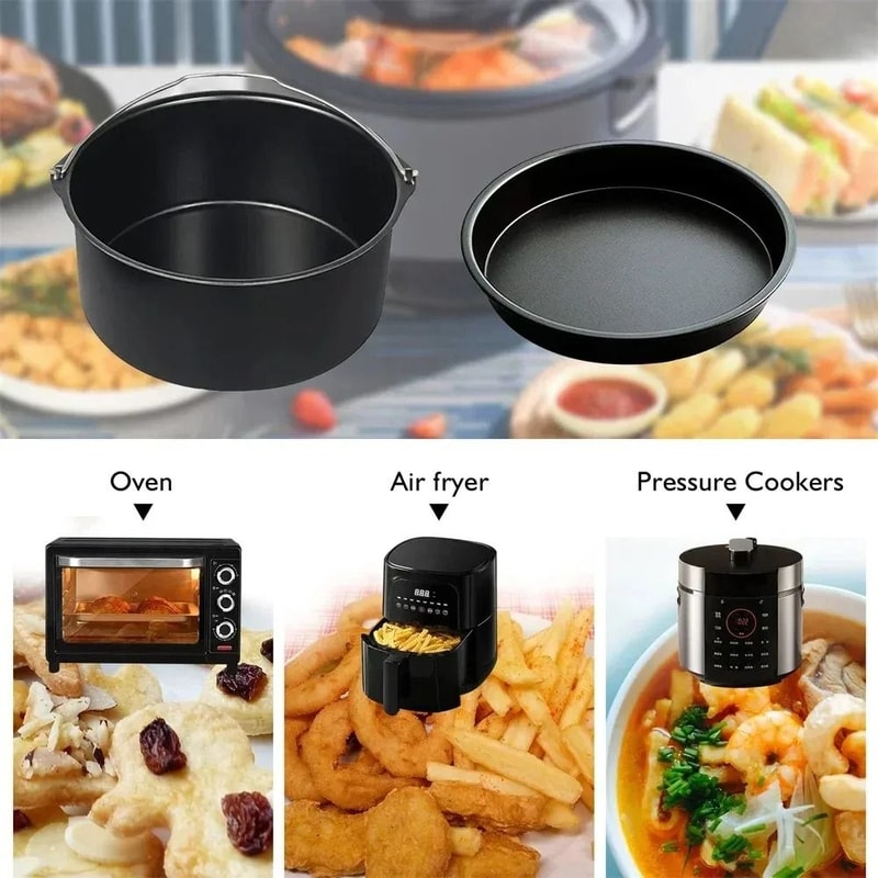 Non Stick Round Cake Pan For Air Fryer And Oven Baking 1