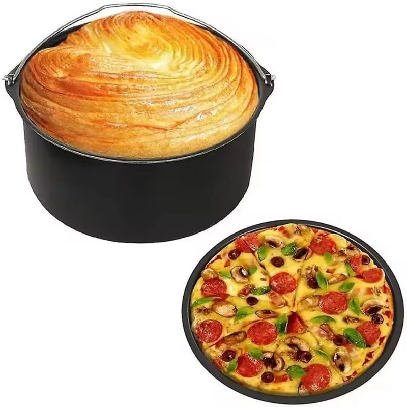 Non Stick Round Cake Pan For Air Fryer And Oven Baking 4