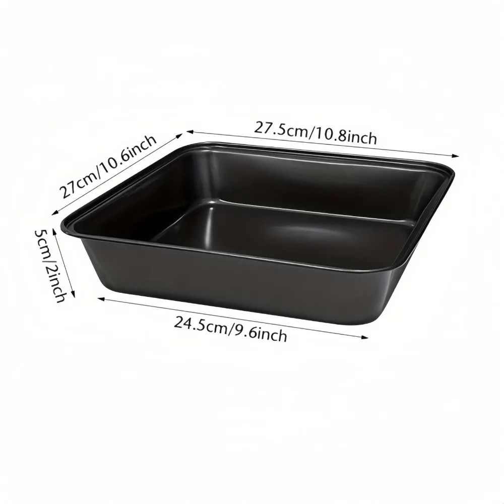 Carbon Steel Non Stick Rectangular Baking Pan For Bread Cake And Roasting 8