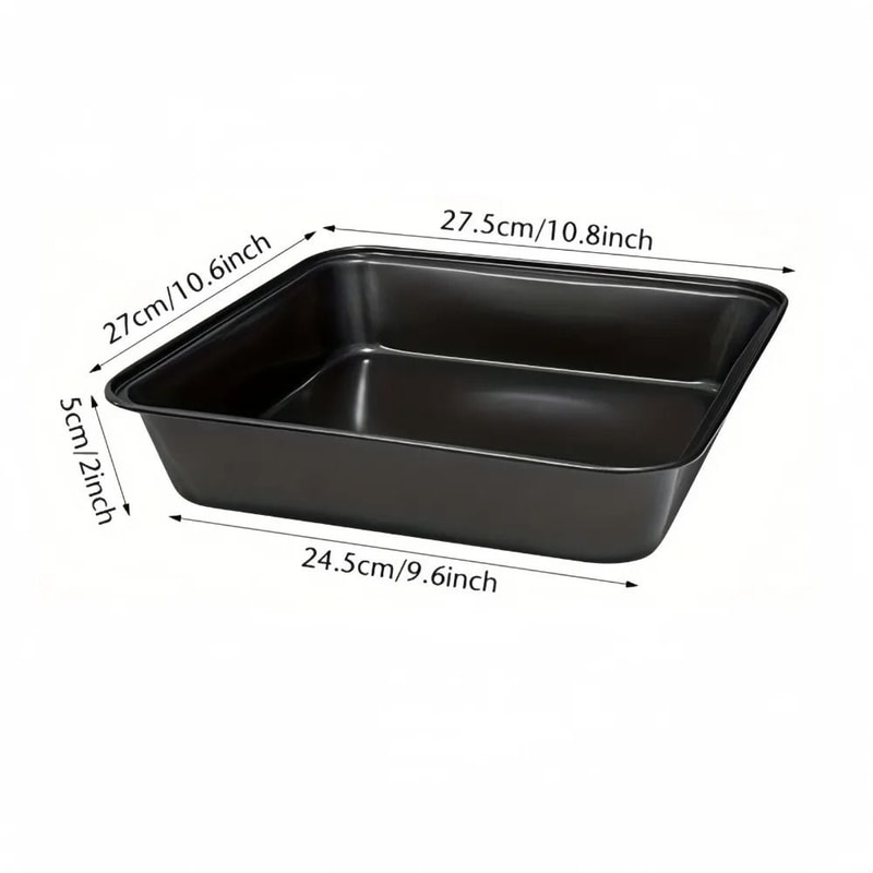 Carbon Steel Non Stick Rectangular Baking Pan For Bread Cake And Roasting 8