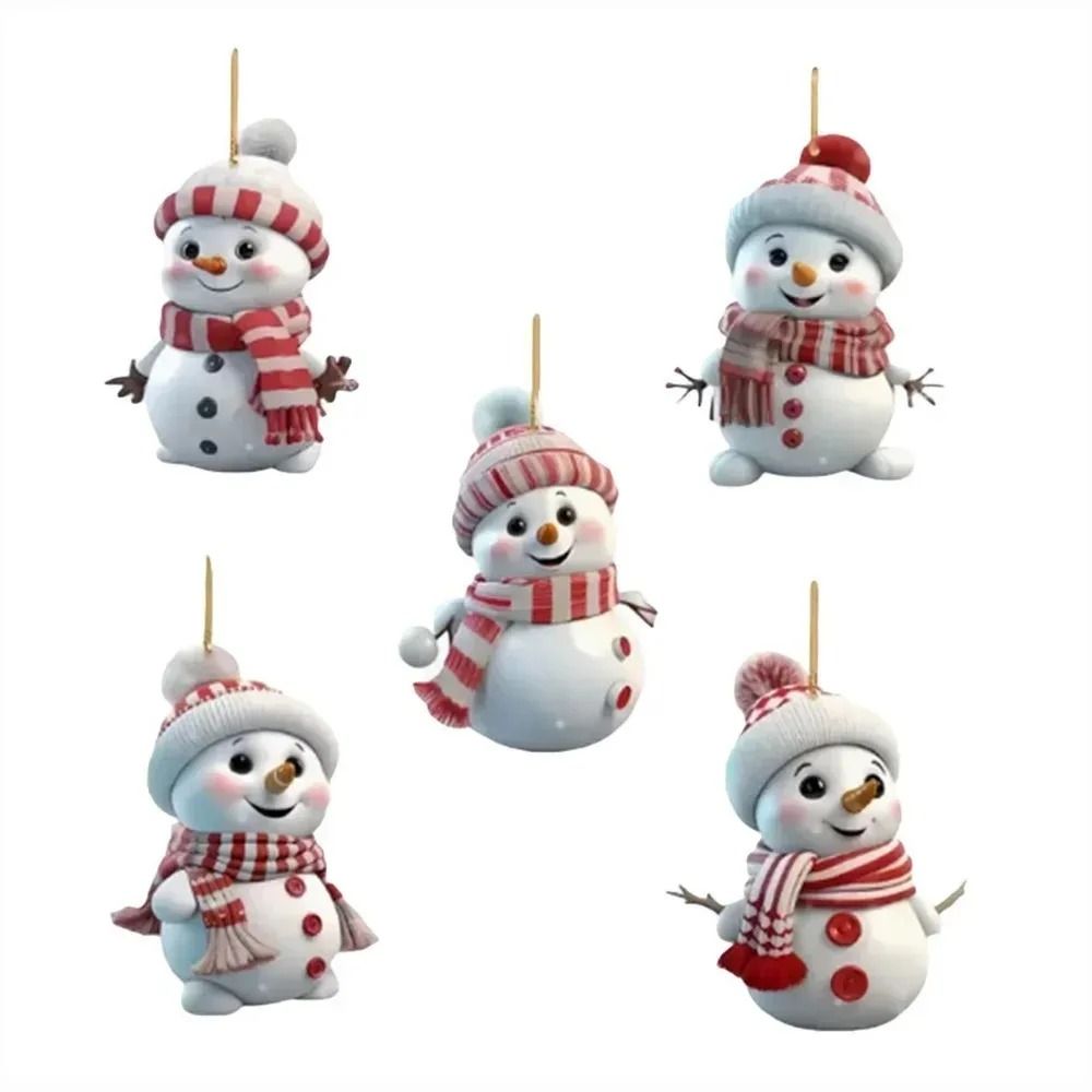 Cute Snowman Christmas Tree Hanging Ornament Decoration 5
