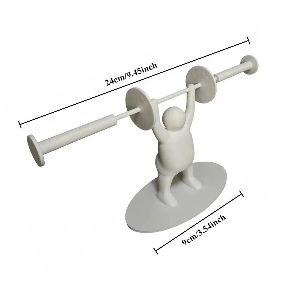 Funny Weightlifting Toilet Paper Holder Gym Bathroom Decor 5