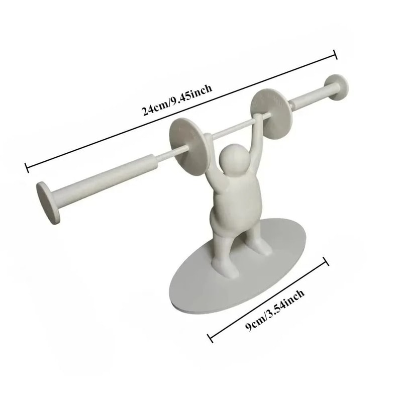 Funny Weightlifting Toilet Paper Holder Gym Bathroom Decor 5