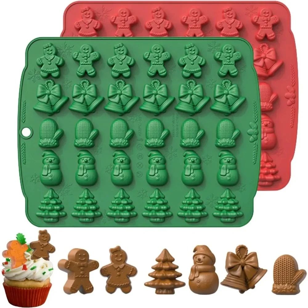 Christmas Silicone Chocolate Mold For Candy Cake And Dessert 0