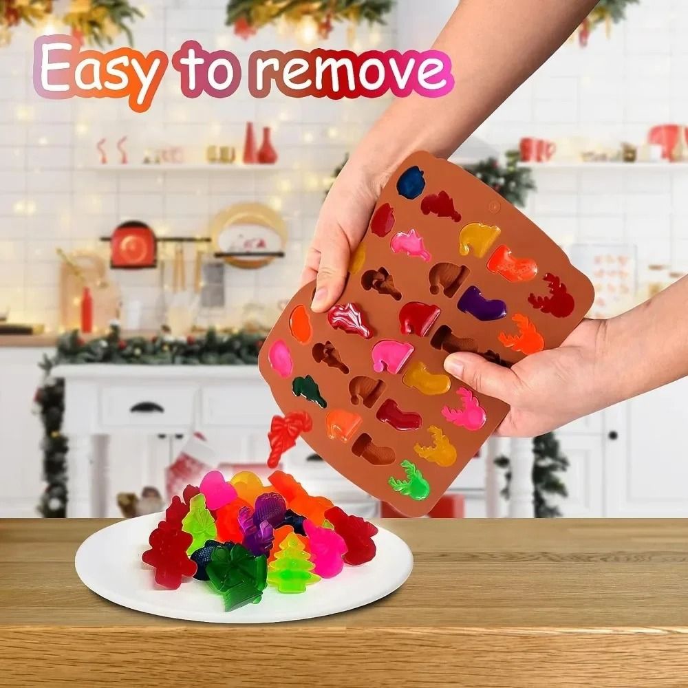 Christmas Silicone Chocolate Mold For Candy Cake And Dessert 3